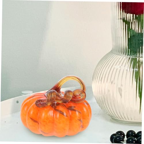Citrouille décorative orange durable pour remplacer les décorations d'automne jetables - 5