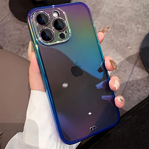 Coque transparente iPhone 11 dégradé bleu laser pour sublimer vos photos et soirées