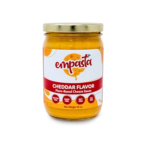 Empasta Vegan Cheeze Sauce – Dairy-Free, Gluten-Free, Nut-Free, Soy-Free – Creamy, Easy Melt, Low-Calorie Cheese Sauce Alternative for Dips, Pasta, Nachos, Burgers, Veggies & More – 12oz sustainable jar (Original)