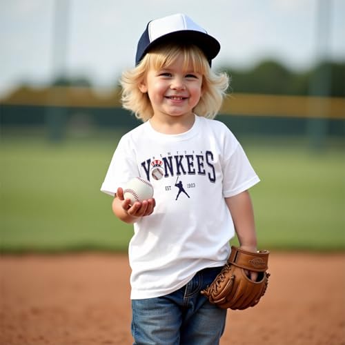Ritatte Baseball Shirts for Toddler Boys Girls Game Day T-Shirt Funny Baseball Graphic Letter Tees Summer Short Sleeve Tops3