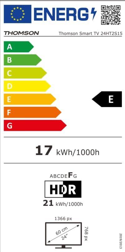 Thomson 24HT2S15 Energy Label