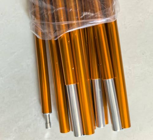 Aluminum Tent Poles Replacement Folding Support Rod Tent Bar Tent Building Awning FramesKit Tent Pole for Camping Hiking 11mm (11mmx19.68ft)
