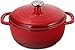 Enameled Cast Iron Dutch Oven – Red Color with Lid, 3.2-quart - by Utopia Kitchen