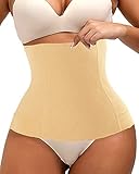 Women Waist Shapewear Belly Band Belt Body Shaper Cincher Tummy Control Girdle Wrap Postpartum Support Slimming Recovery (Beige, XS/S)