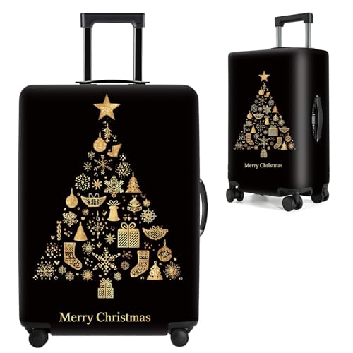 THISFIND Christmas Tree Luggage Cover for Suitcase 24-26