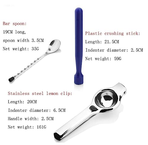 Set de Coctelera 550 ml con Accesorios para Bartender miniatura 3