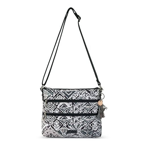 Image of Sakroots Artist Circle Basic Crossbody in Eco Twill, Adjustable Crossbody Strap