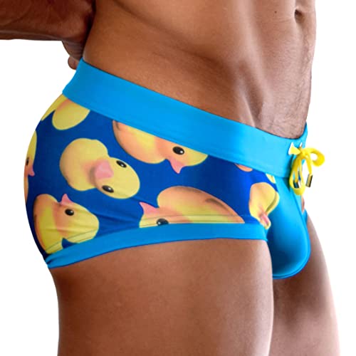 Odetto Rubber Ducky Swim Brief - Blue (Medium)
