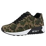  SCARPE VITA Damen Sportschuhe Runners Laufschuhe Sneakers 179691 Camouflage Weiss 40