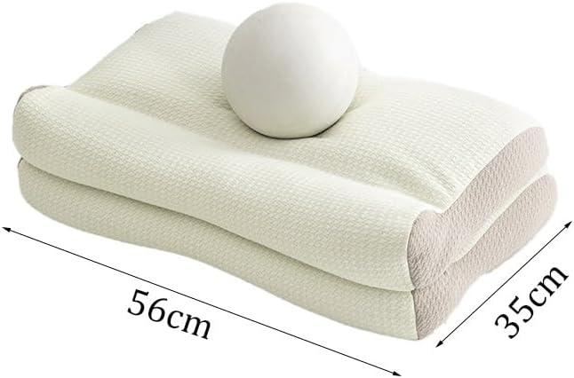 Pair of Knitted Buckwheat Shell Pillows for Home Use in Student Dormitories to Protect Necks Help with Sleep