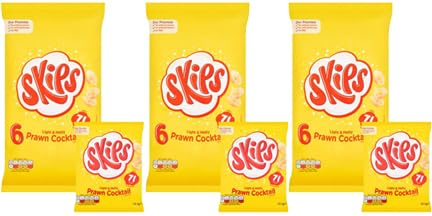 Prawn Cocktail Crisps (6 X 13.1g) 3 x 78.6g,Snacks can be enjoyed as part of a balanced diet and healthy lifestyle, including regular exercise.Skips are the perfect light and melty snackBalance them o
