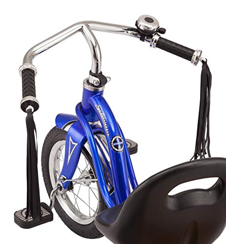 Image of Schwinn Roadster Tricycle, 12 Inch Front Wheel Bike for Kids Ages 2-4, Low Center of Gravity, Retro Steel Frame, Adjustable Seat Grows with your Child, Rear Deck, Tricycle for Toddlers