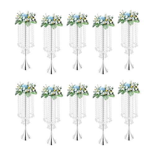 Vase centre de table de mariage en cristal acrylique pour fleurs