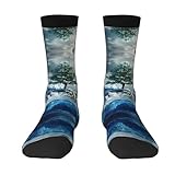 WBQLSL Ice and snow Printing Breathable Sports Socks -...