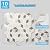 Art3d 10-Sheet Peel and Stick Backsplash Tiles, 12x12 Inch Self-Adhesive 3D Wall Tiles for Kitchen, Bathroom, Countertop - Thickened Waterproof Design (Light Brown)