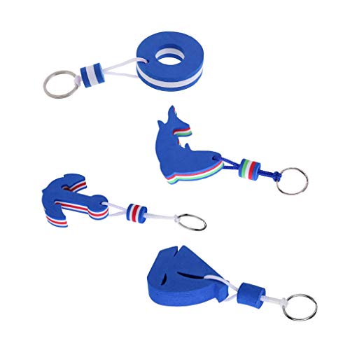 Inzopo 4 Pieces Marine Outboard Floating Keyring