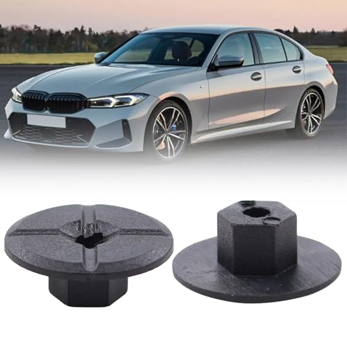 Wjelet 50 Stück Spreizmutter Kunststoffmutter, 4 mm Radhaus Schutz Verkleidung Befestigungs Clips, Türverkleidung Clips Hochwertige Clips für Verschiedene Automodelle, 2019900050,51711958025
