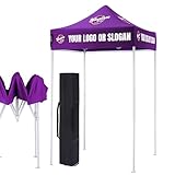 Custom Canopy Tent with Logo, 5x5 Feet Canopy Printing, Outdoor Pop Up Shelter...