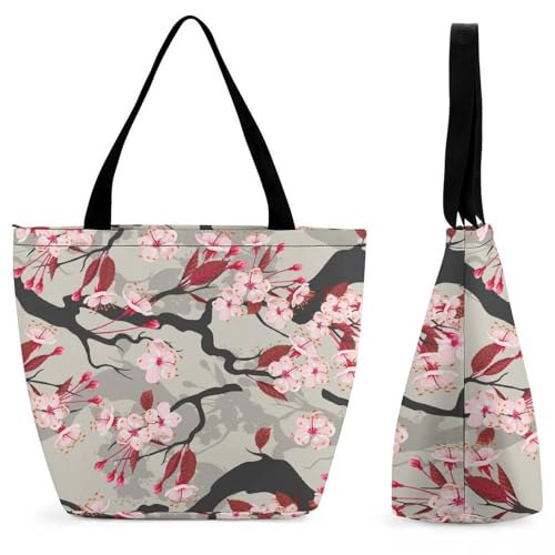 Sac à main oiseau et fleurs de pêcher pour ne plus manquer de place en voyage