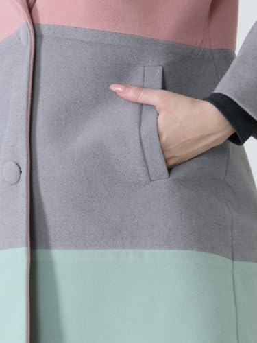 Image of PLAGG Women's Notched Lapel Long Overcoat