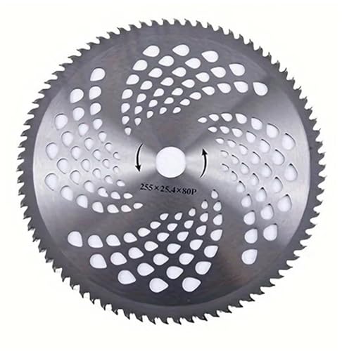 Hoja para desbrozadora de 3 piezas, hoja para desbrozadora con punta de carburo de 25,4 cm aprox. para desbrozadora, hoja para sierra circular para desbrozadora (40T)