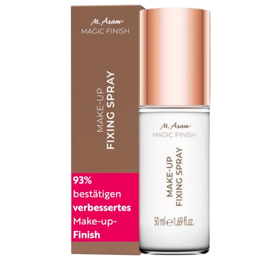M. Asam MAGIC FINISH Make-up Fixing Spray (50ml) – Als Make-up Fixierung & als Erfrischung zwischendurch, Feuchtigkeitsbooster pflegen die Haut, mit Vitamin B3 für ein verfeinertes Hautbild