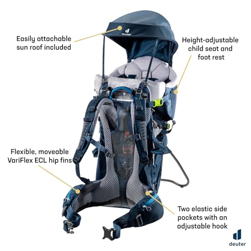 Deuter Kid Comfort Child Carrier and Backpack for Travel & Hiking with Toddlers