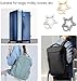 Silver Star Shaped Stainless Steel Keychain Clip Carabiner Snap Hook Holder Star Carabiner Key Holder with Key Chain Rings