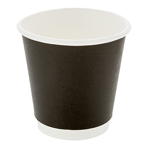 Image of Restaurantware 8 oz Black Paper Coffee Cup, 25 Pack
