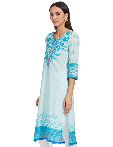 Image of Blue Straight Kurta