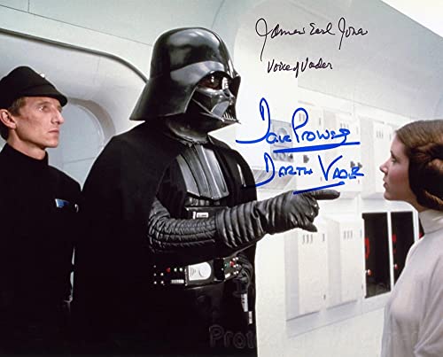 Darth Vader S tar W ars Dave Prowse and James Earl Jones 8x10 Inch Photo Signed Autographed Print compatible with star wars