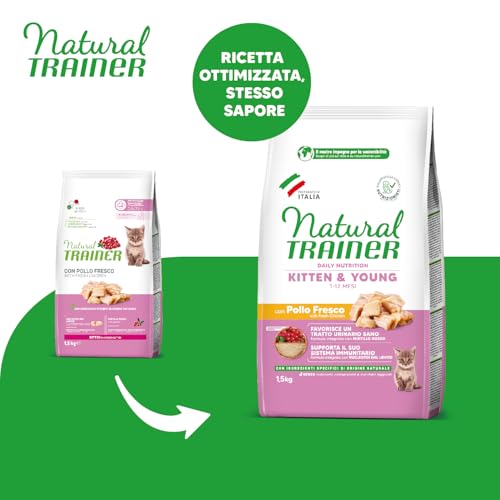 Trainer Gatto Natural Kitten Pollo 1,5 Kg Temporaneamente Mancante Dall'azienda Produttrice - 2