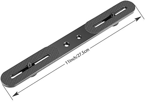 Neewer 11 inches/27.5 Centimeters Dual Flash Bracket Tripod Mount for 1/4 inches Screw Camera Studio Video Light Stand External Flash Speedlite, Without Hot Shoe Socket