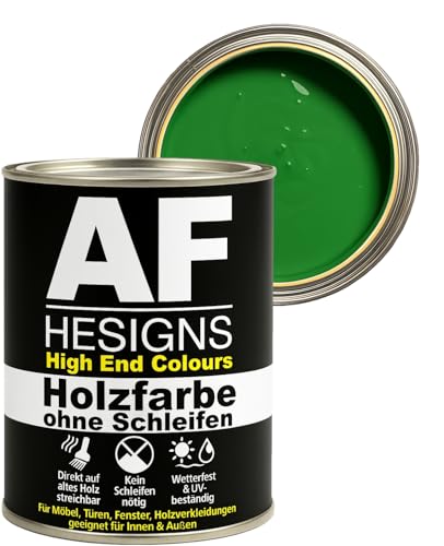 Alex Flittner Designs Peinture pour meubles sans ponçage en vert pomme RAL6017 satiné 750ml...