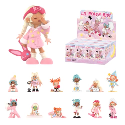 POP MART Lil Peach Riot Sleepover V[Y yA\[g{bNX 12s[X z|bv}[g K`K` uCh {bNX tBMA vf v~A  PVC \tr IWi LN^[ a