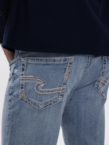 Image of Silver Jeans Co. Men's Zac Relaxed Fit Straight Leg Jean - Legacy