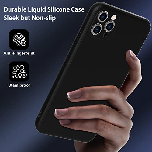 Yslbwle For Iphone Se Case 2022/Iphone Se Case 2020/Iphone 8 Case/Iphone 7 Case, Thin Liquid Silicone Case With Lanyard,Shockproof,Slim Phone Case For Iphone Se / 7/8-Black 3-Ip8G-01 #TOP3