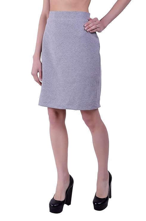 finesse miracle cami Finesse Knit Jersey Cotton Lycra Pencil Skirt with Lining-picture-50