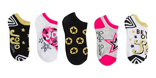 JoJo Siwa Girls' 5 Pack No Show Socks2