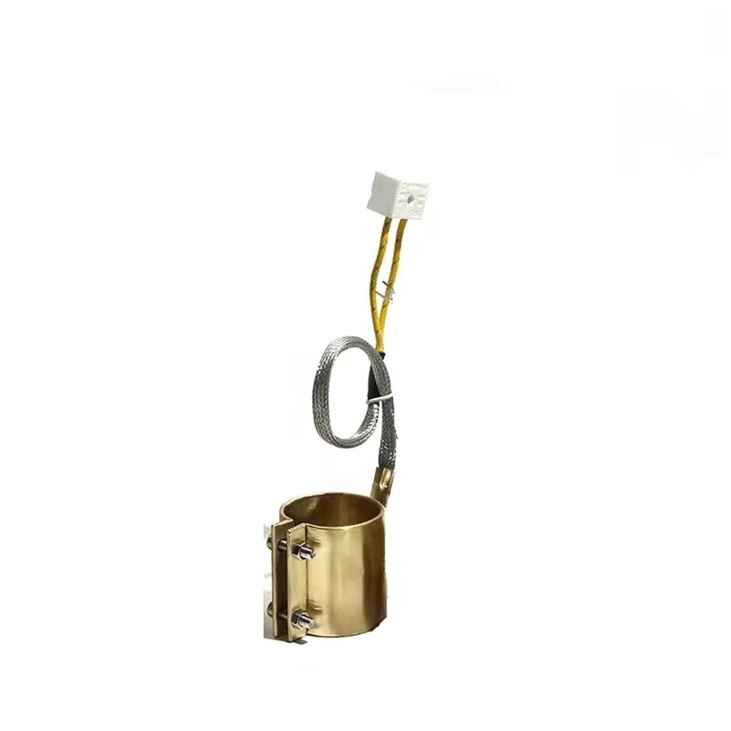 High-Performance Brass Band Heater 220V for Extrusion Die Machines - Multiple (45x70mm, 48x30mm, 48x35mm, 48x40mm, 50x30mm)(2 Wires,450W 45x70mm)