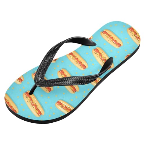 Hotdogs Women's Flip Flop Sandal, Casual Summer Sandals, Mens Flip Flops for Beach Outdoor XS2