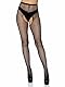 Leg Avenue 1404Q - Plus Größe Fischnetz Strümpfhosen Mit Offener Zwickel, Dessous Damen Reizwäsche