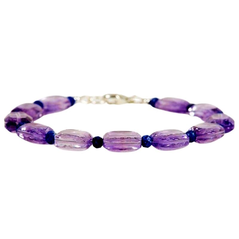 Bracelet améthyste LKBEADS, le cadeau idéal en pierres naturelles pour elle et lui