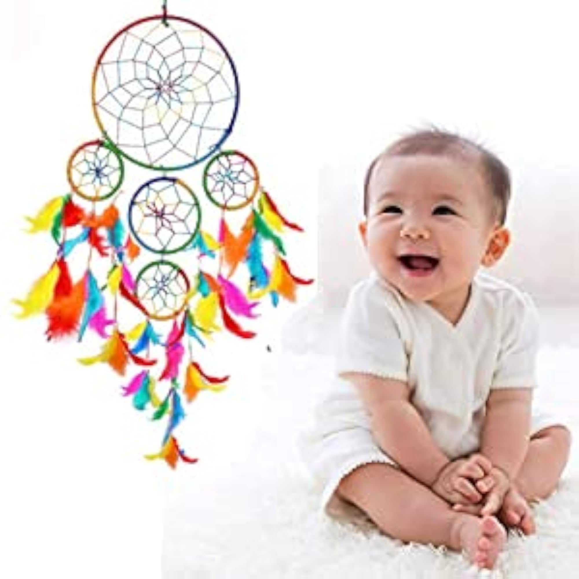 Multicolored Dream Catcher Wall Hanging