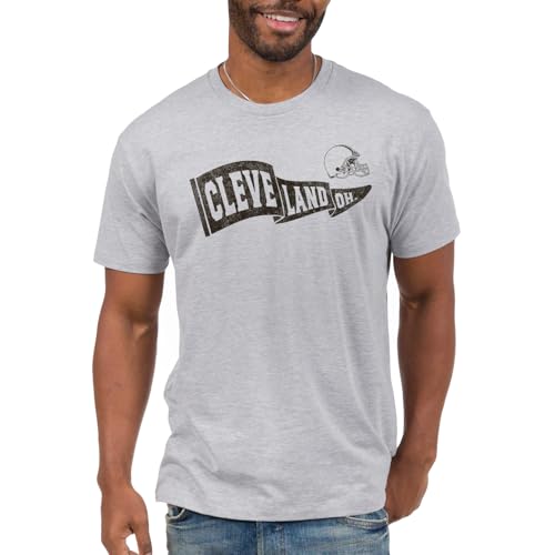 Junk Food NFL - Cleveland Browns - Pennant - Officially Licensed Adult Short Sleeve Fan Tee for Men and Women