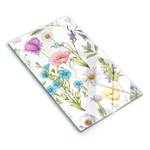 Planche à découper fleurs Wallfluent pour embellir votre plan de cuisson