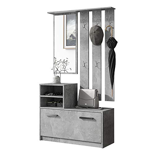 Selsey Yesfir - Vestiaire dentrée/Meuble dentrée (béton)