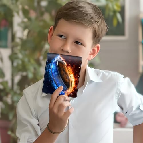 Image of Boys Wallet for Kids, Cool Kids Wallet for Boys Ages 8-10 9-12 11-15, Funny Ice Hockey Leather Bifold Rfid Blocking, Coin Pocket Id Window for Teen Men Youth Guys Birthday Christmas Gifts