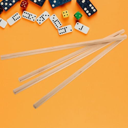 Juego de 4 palillos mahjong de madera para accesori miniatura 5