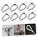 LIFKOME 20pcs Heavy Duty Stainless Steel Wire Rope Thimbles Rigging Cable Protection Loop for Industrial Use Corrosion-Resistant
